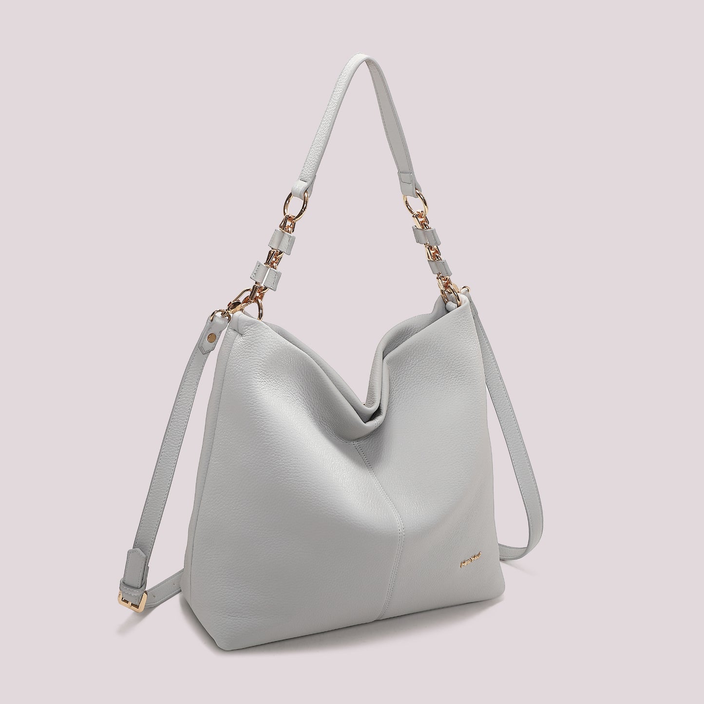 BORSA A SPALLA CON CATENA SUL MANICO