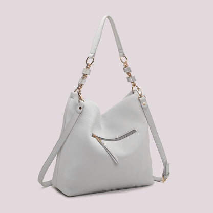 BORSA A SPALLA CON CATENA SUL MANICO