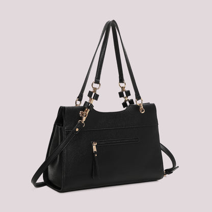 BORSA A SPALLA CON CATENA SUI MANICI