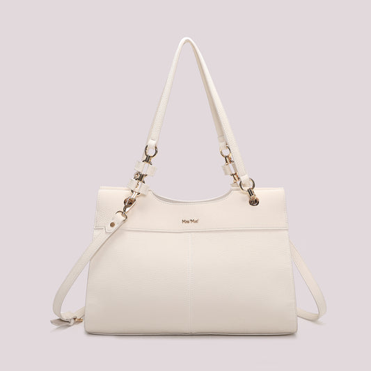 BORSA A SPALLA CON CATENA SUI MANICI