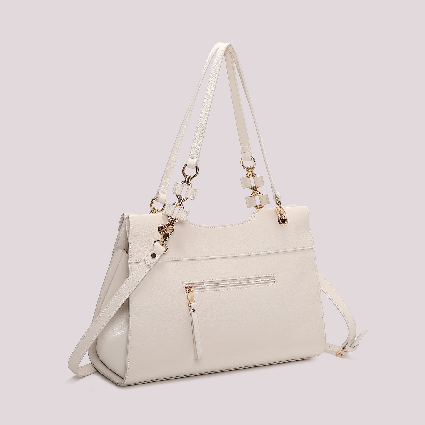 BORSA A SPALLA CON CATENA SUI MANICI