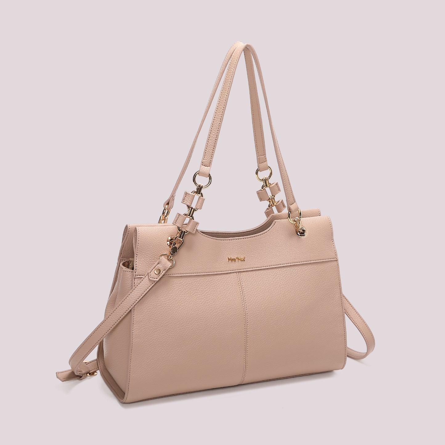 BORSA A SPALLA CON CATENA SUI MANICI