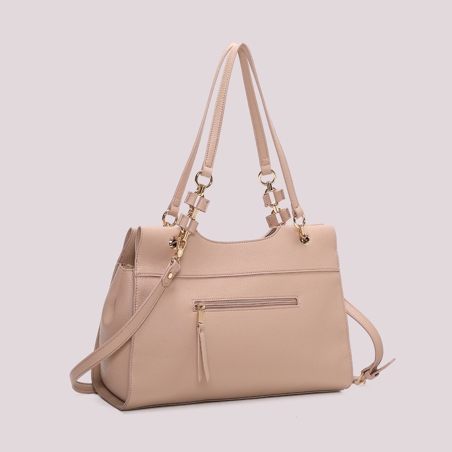 BORSA A SPALLA CON CATENA SUI MANICI