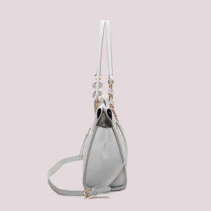 BORSA A SPALLA CON CATENA SUI MANICI