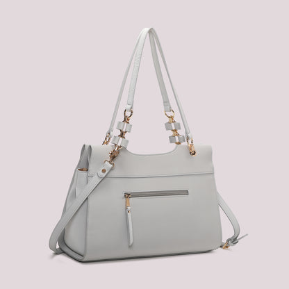 BORSA A SPALLA CON CATENA SUI MANICI