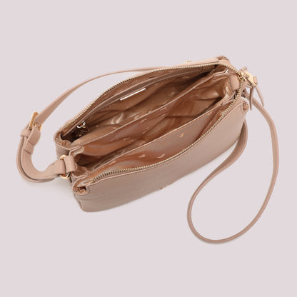 BORSA A TRACOLLA CON CATENA SUL MANICO