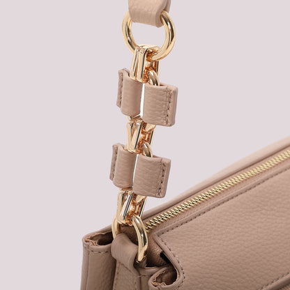 BORSA A TRACOLLA CON CATENA SUL MANICO