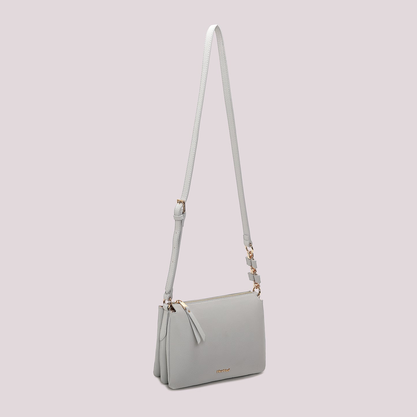 BORSA A TRACOLLA CON CATENA SUL MANICO