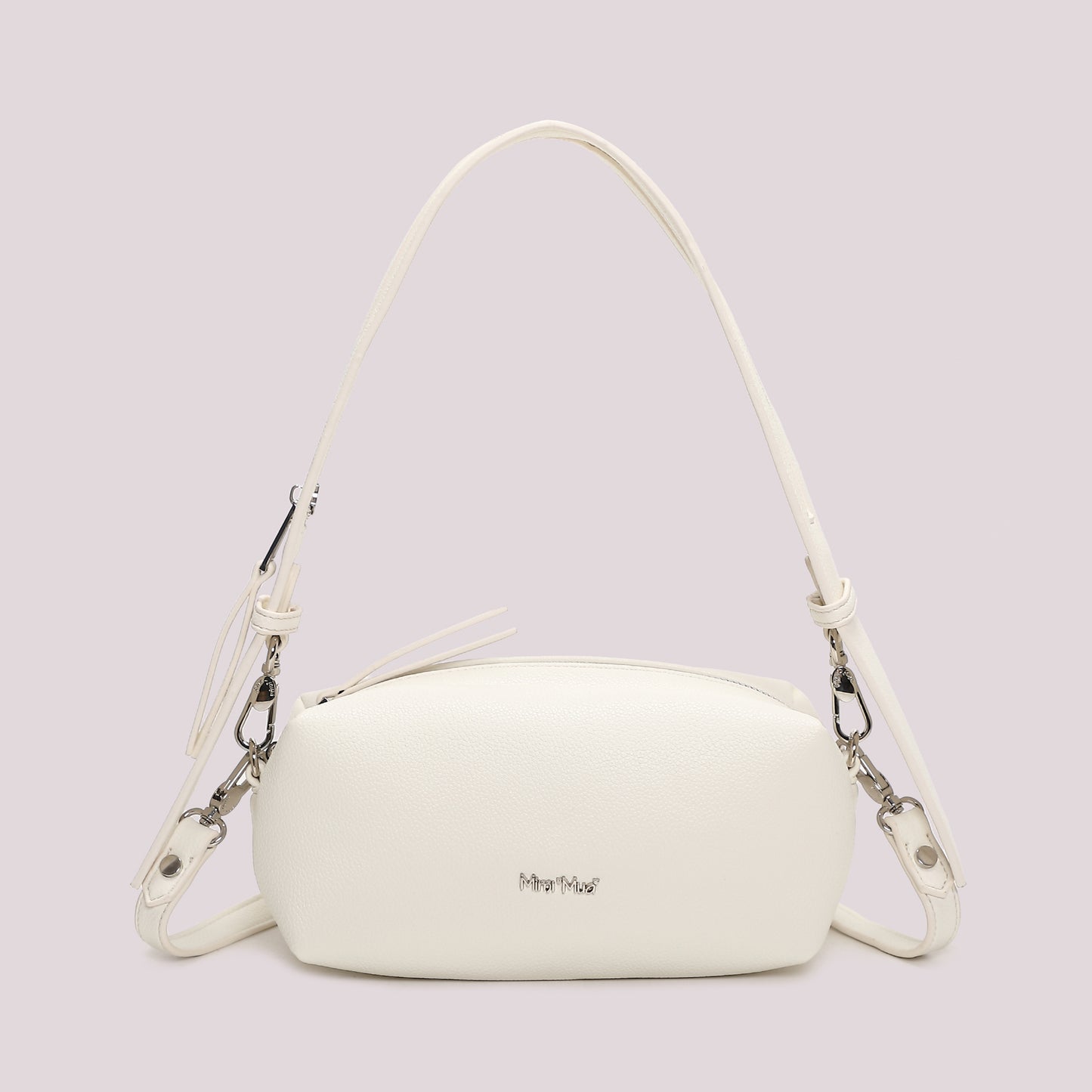 BORSA A SPALLA CON DETTAGLIO ZIP SUL MANICO