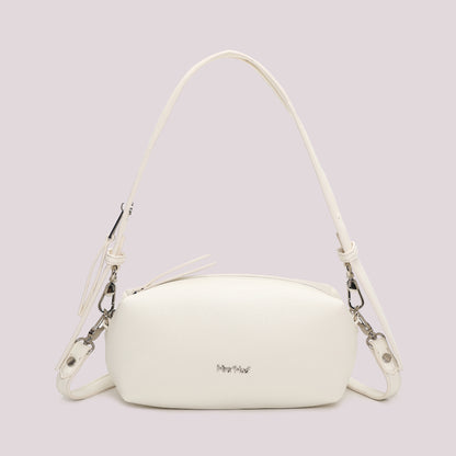 BORSA A SPALLA CON DETTAGLIO ZIP SUL MANICO