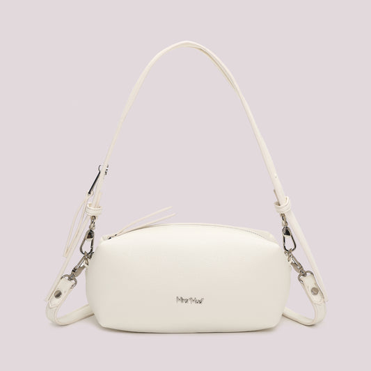 BORSA A SPALLA CON DETTAGLIO ZIP SUL MANICO