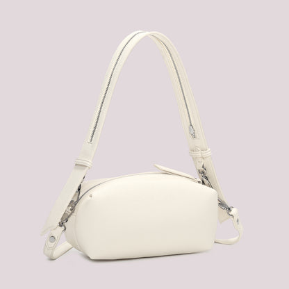 BORSA A SPALLA CON DETTAGLIO ZIP SUL MANICO