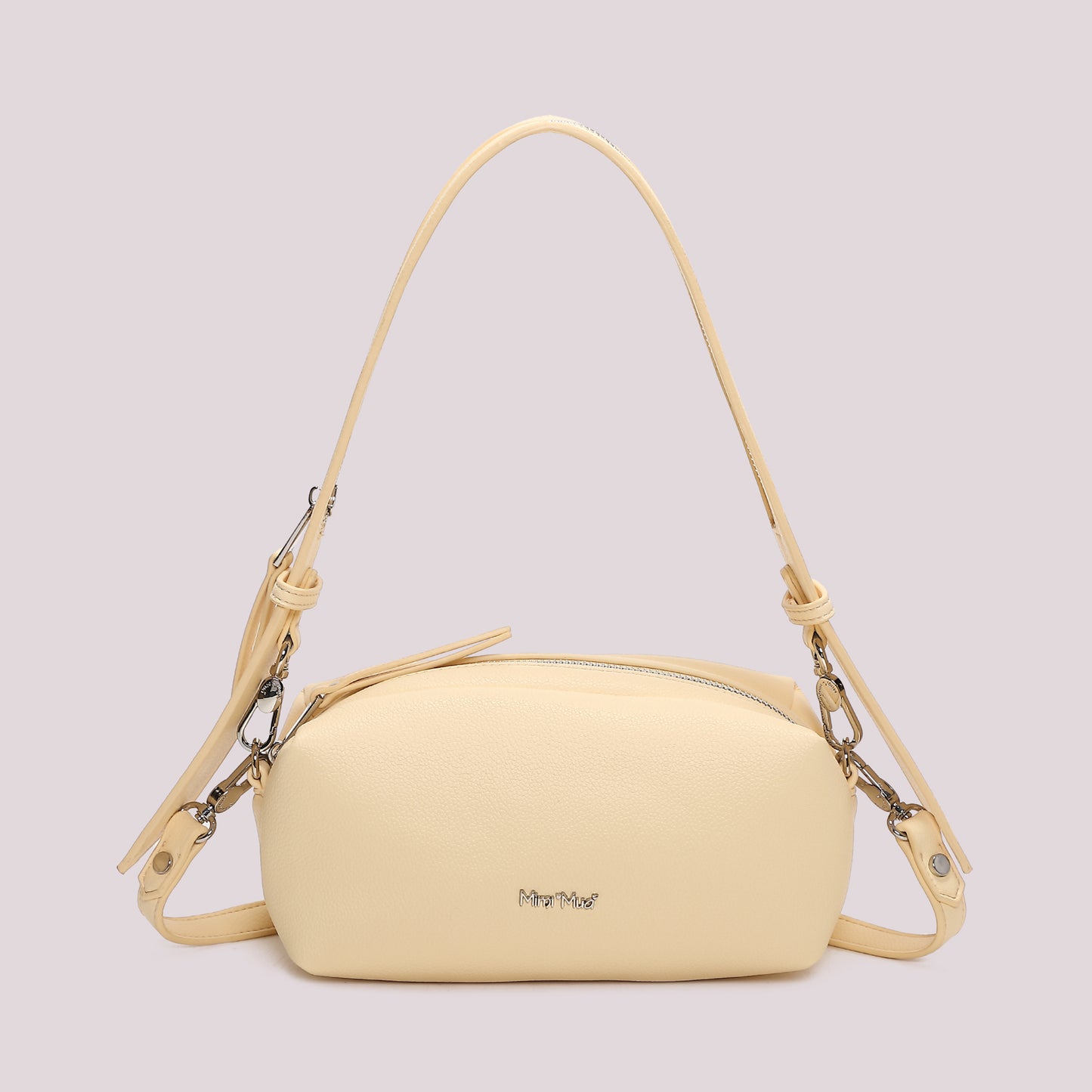 BORSA A SPALLA CON DETTAGLIO ZIP SUL MANICO