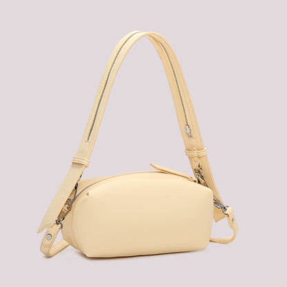 BORSA A SPALLA CON DETTAGLIO ZIP SUL MANICO