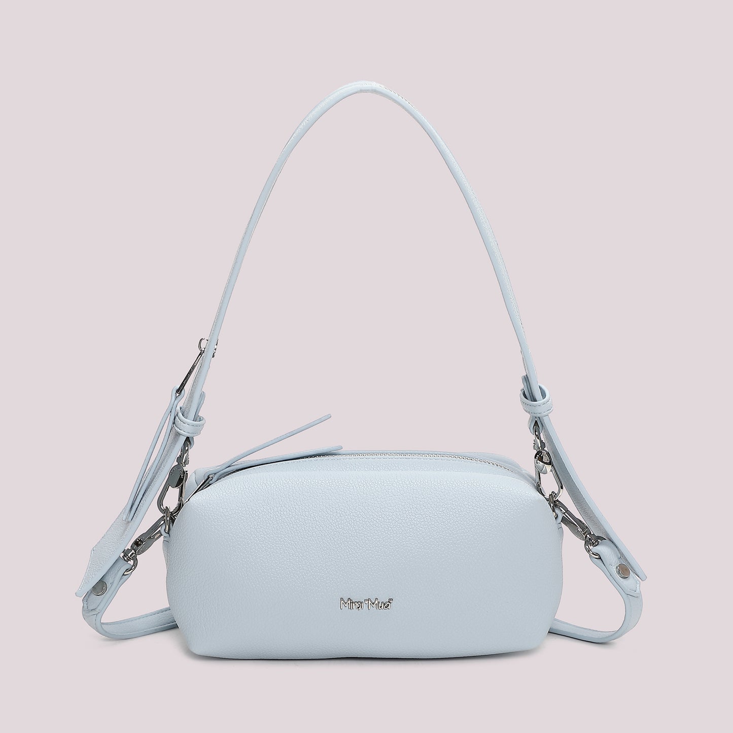 BORSA A SPALLA CON DETTAGLIO ZIP SUL MANICO