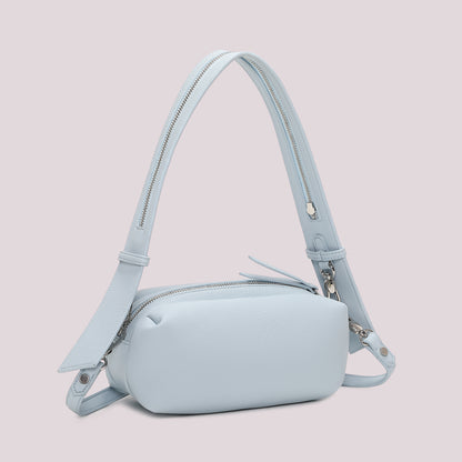 BORSA A SPALLA CON DETTAGLIO ZIP SUL MANICO