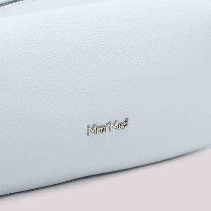 BORSA A SPALLA CON DETTAGLIO ZIP SUL MANICO