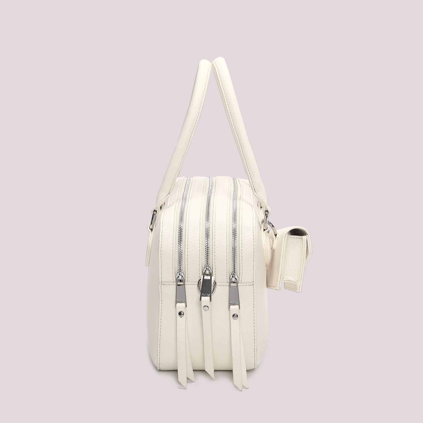 BORSA A SPALLA CON 3 ZIP E BORSINA IN MINIATURA