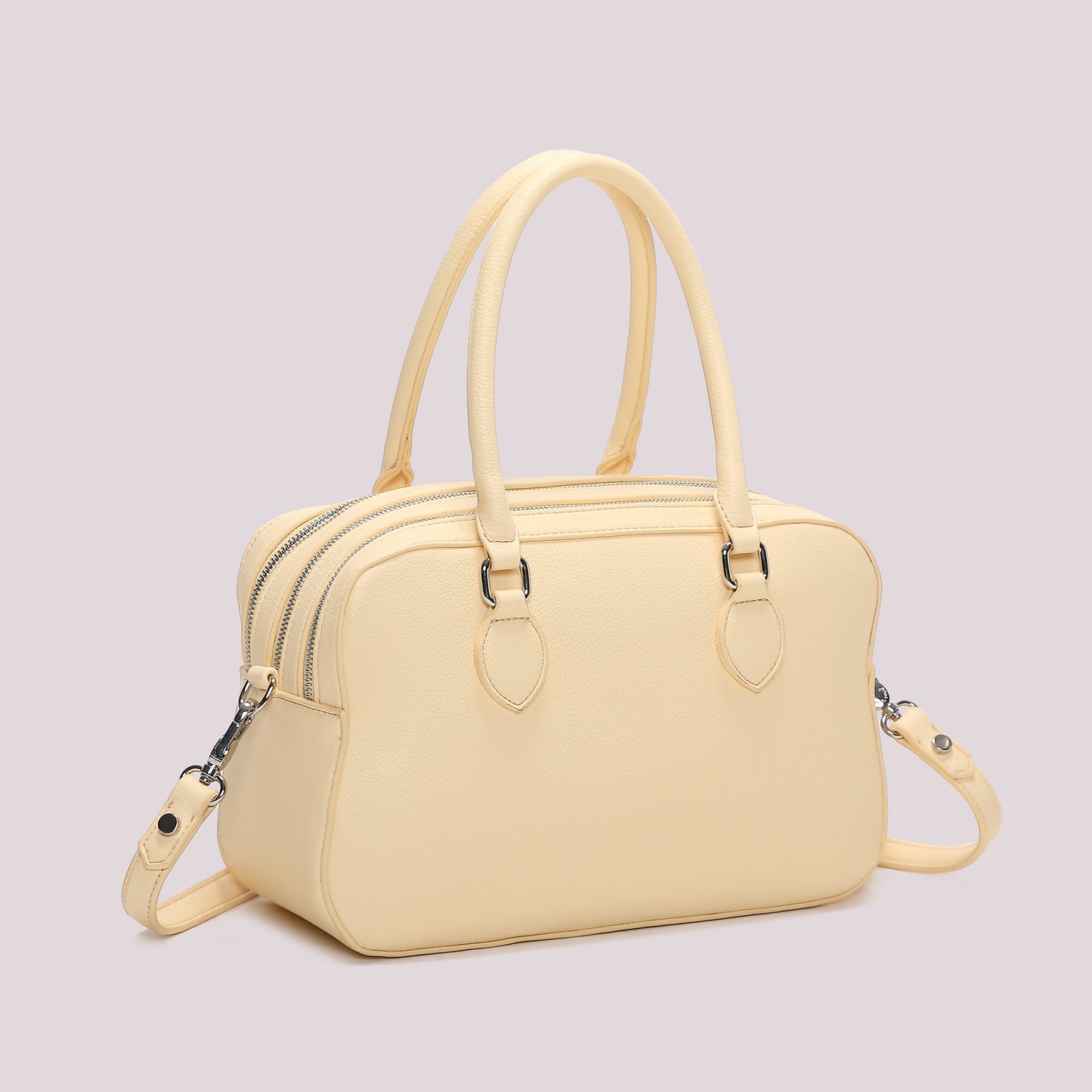 BORSA A SPALLA CON 3 ZIP E BORSINA IN MINIATURA