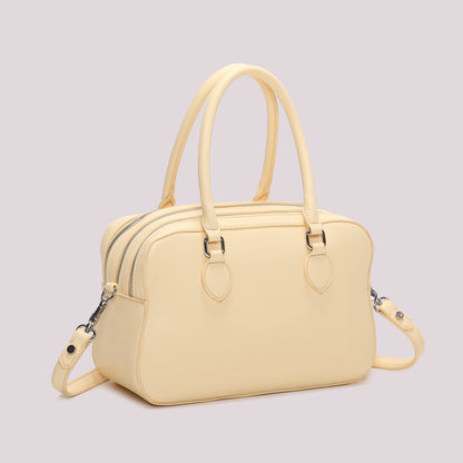 BORSA A SPALLA CON 3 ZIP E BORSINA IN MINIATURA