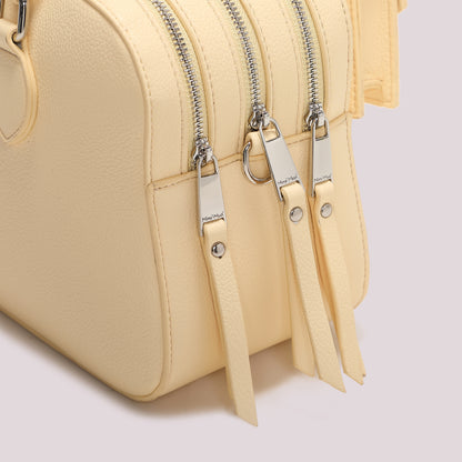 BORSA A SPALLA CON 3 ZIP E BORSINA IN MINIATURA