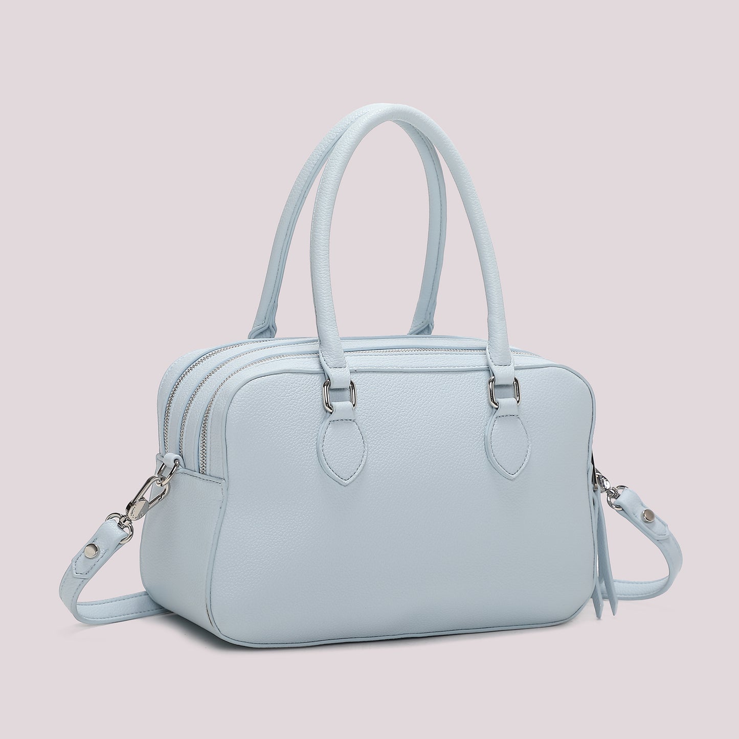 BORSA A SPALLA CON 3 ZIP E BORSINA IN MINIATURA