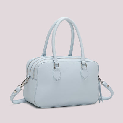 BORSA A SPALLA CON 3 ZIP E BORSINA IN MINIATURA