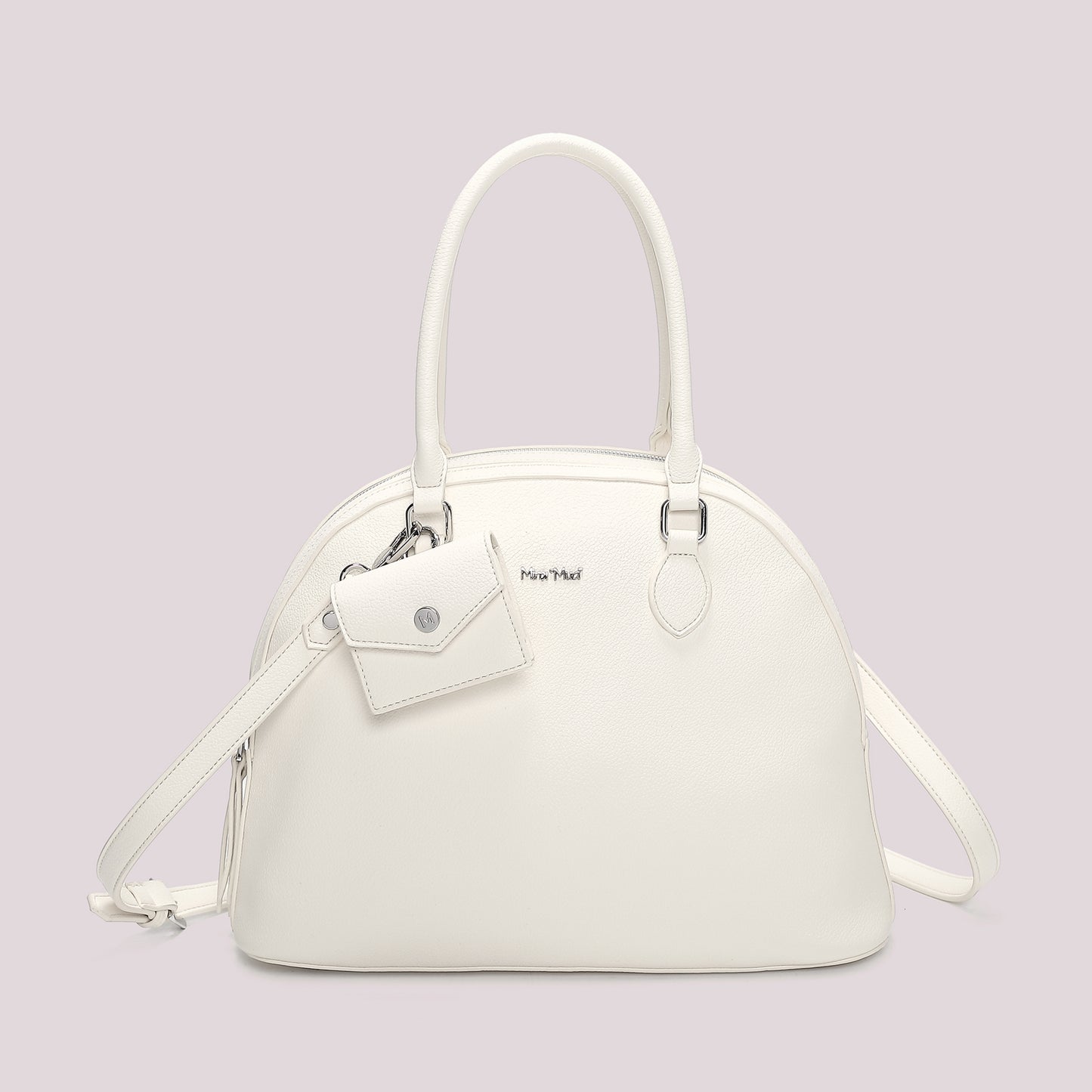 BORSA A SPALLA CON 2 ZIP E BORSINA IN MINIATURA