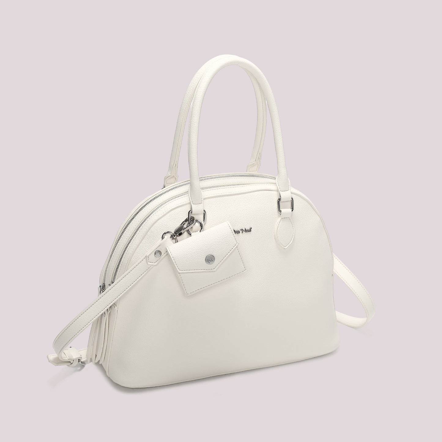 BORSA A SPALLA CON 2 ZIP E BORSINA IN MINIATURA