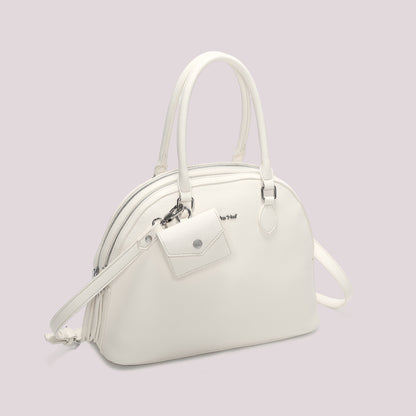 BORSA A SPALLA CON 2 ZIP E BORSINA IN MINIATURA