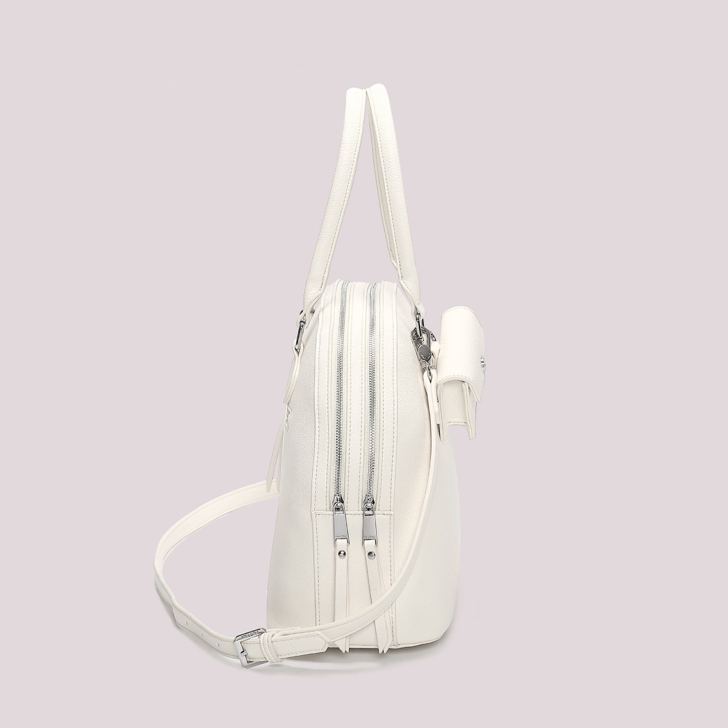 BORSA A SPALLA CON 2 ZIP E BORSINA IN MINIATURA