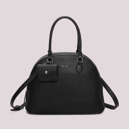 BORSA A SPALLA CON 2 ZIP E BORSINA IN MINIATURA