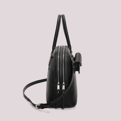 BORSA A SPALLA CON 2 ZIP E BORSINA IN MINIATURA