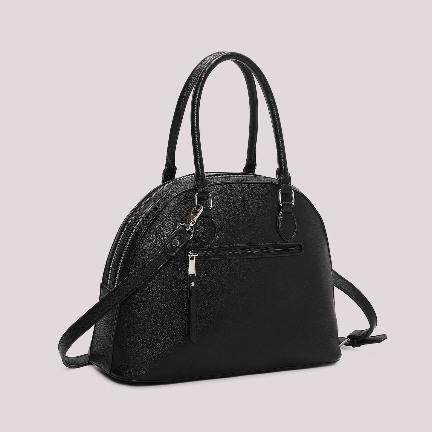 BORSA A SPALLA CON 2 ZIP E BORSINA IN MINIATURA