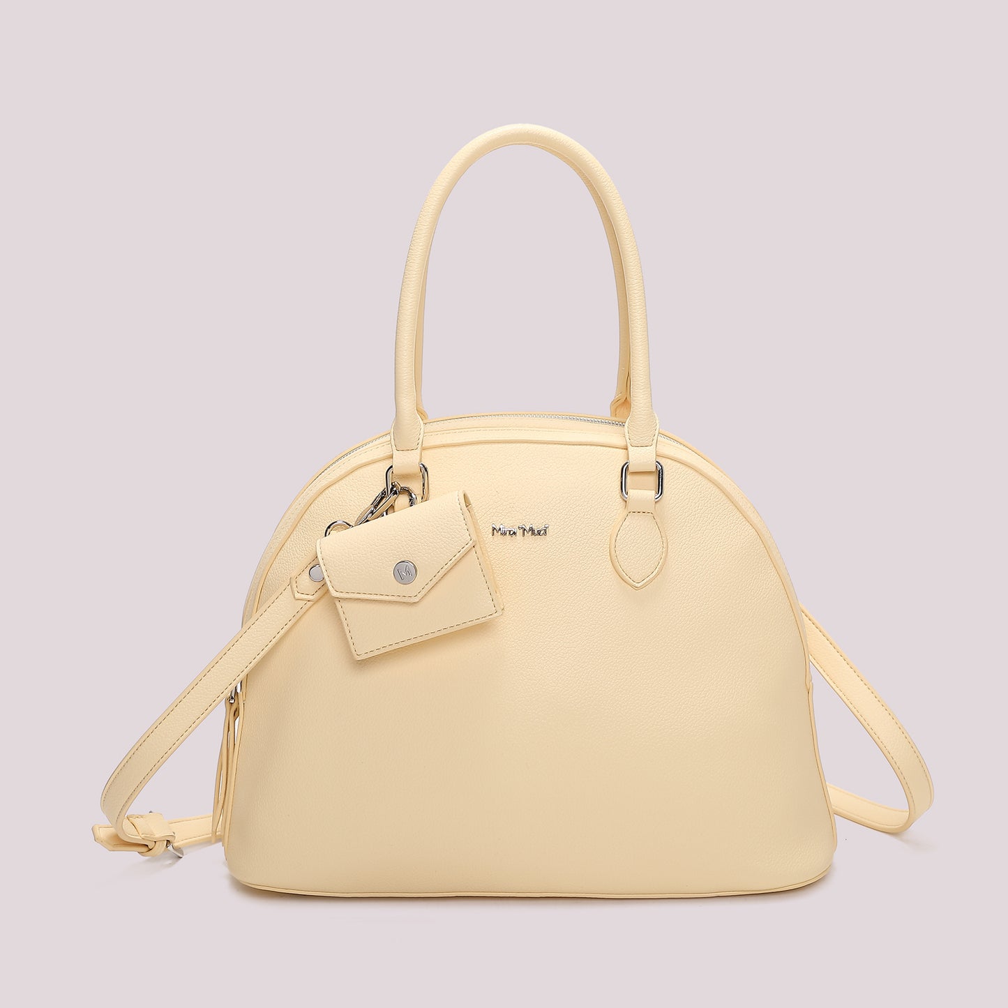 BORSA A SPALLA CON 2 ZIP E BORSINA IN MINIATURA