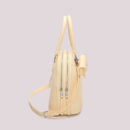 BORSA A SPALLA CON 2 ZIP E BORSINA IN MINIATURA