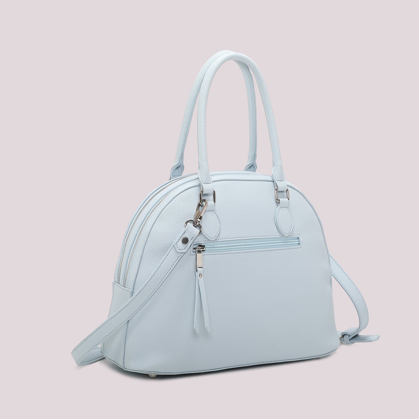 BORSA A SPALLA CON 2 ZIP E BORSINA IN MINIATURA