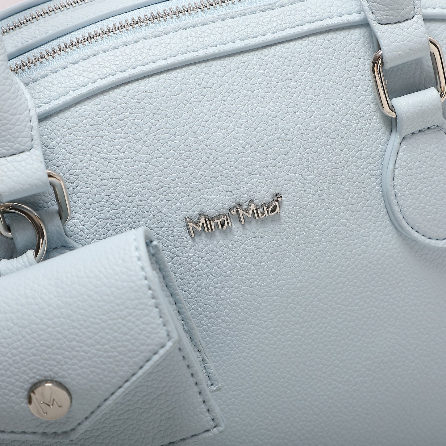 BORSA A SPALLA CON 2 ZIP E BORSINA IN MINIATURA