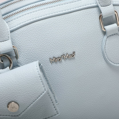 BORSA A SPALLA CON 2 ZIP E BORSINA IN MINIATURA