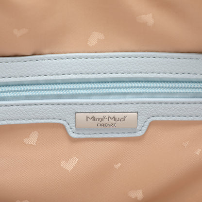 BORSA A SPALLA CON 2 ZIP E BORSINA IN MINIATURA