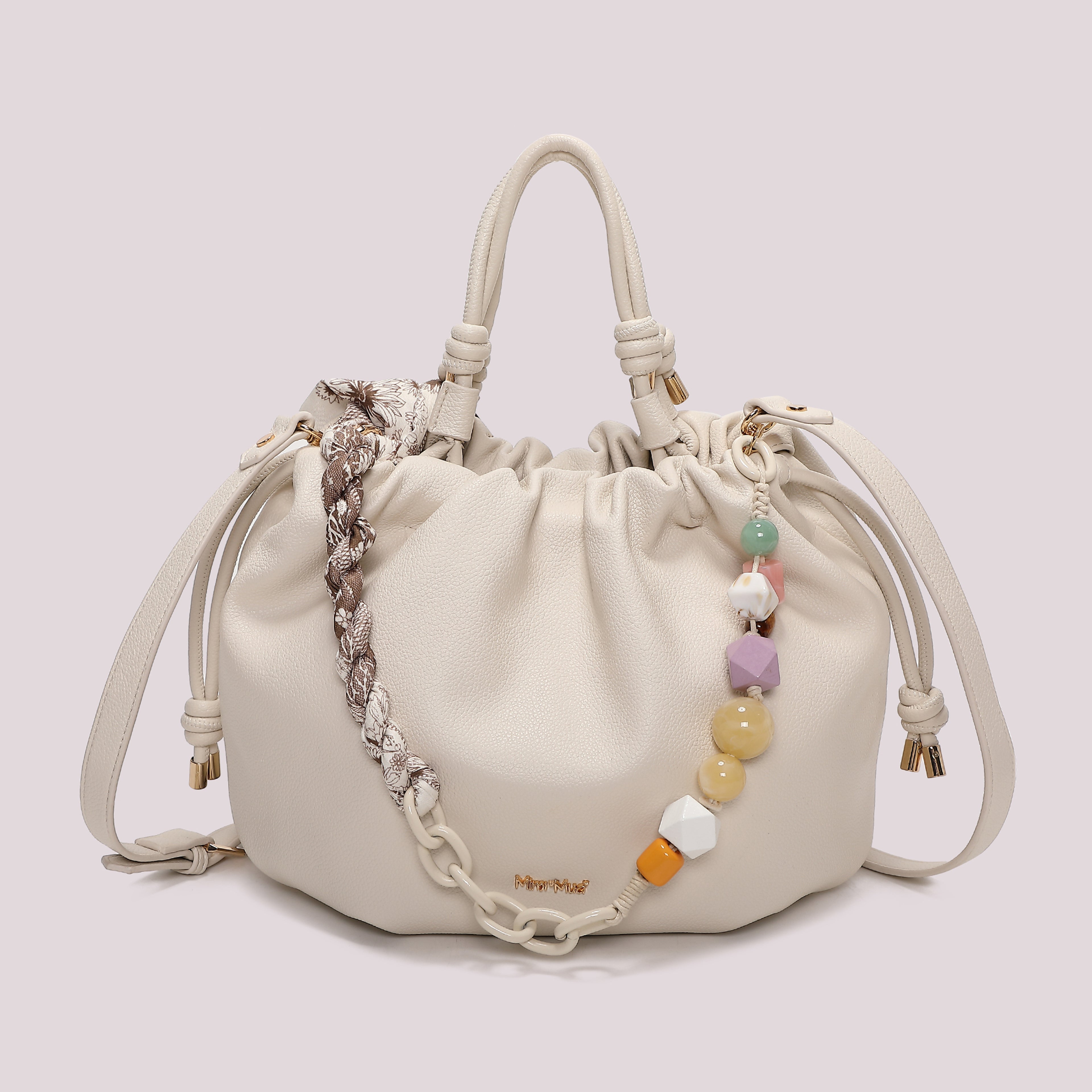 BORSA A MANO CON FOULARD