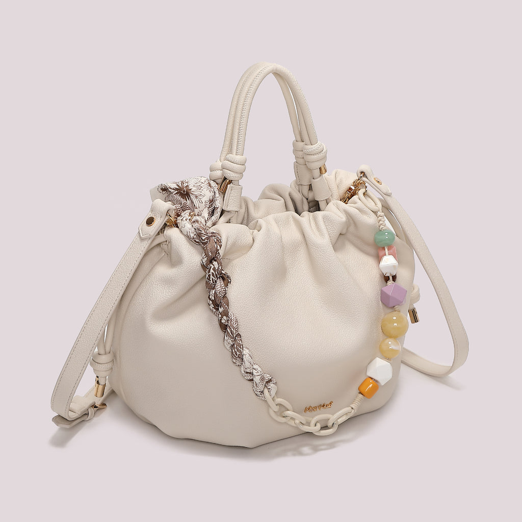 BORSA A MANO CON FOULARD