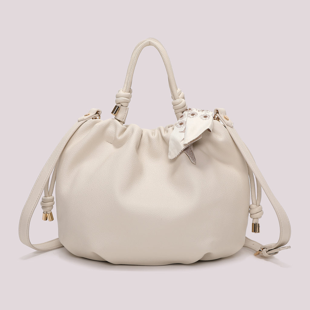 BORSA A MANO CON FOULARD