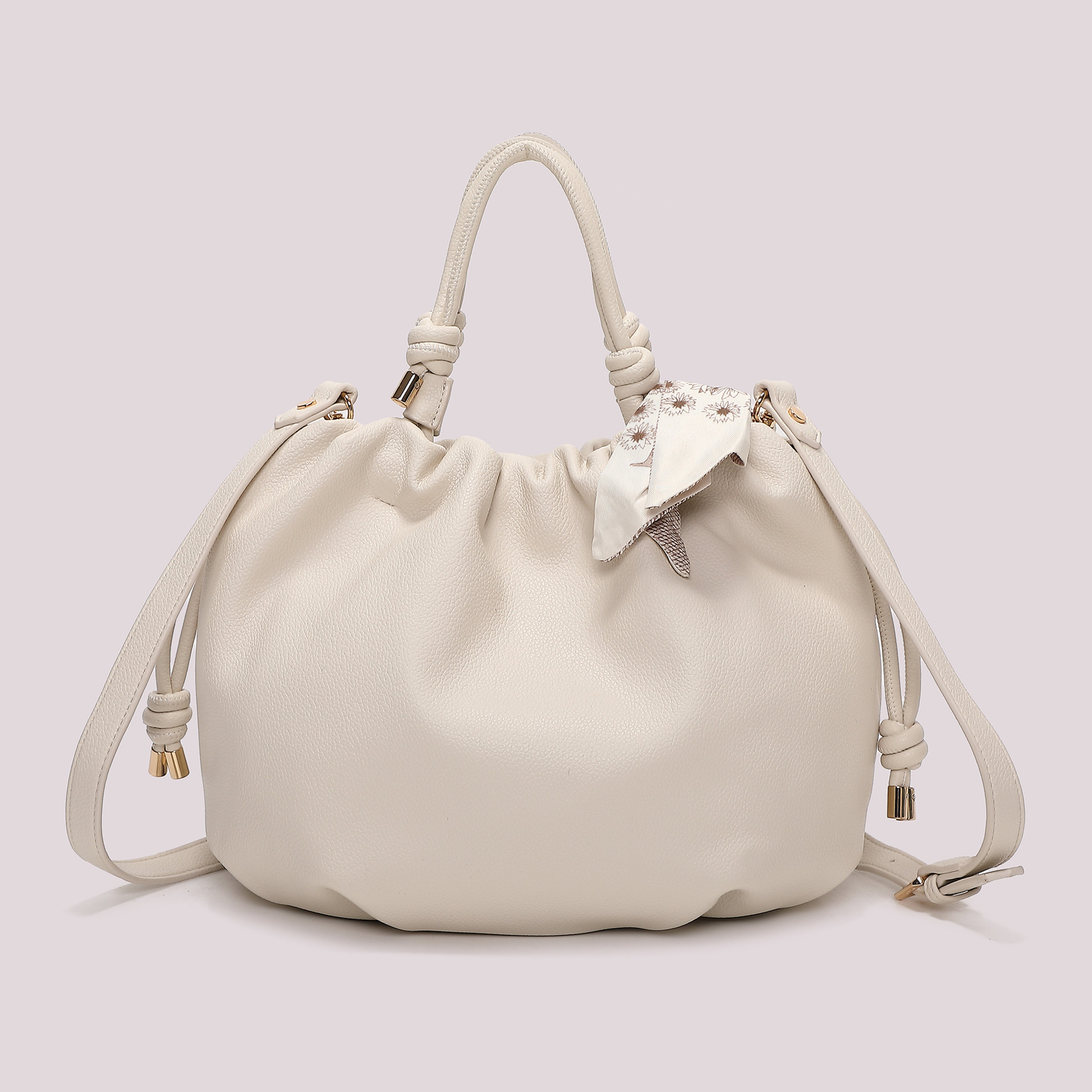 BORSA A MANO CON FOULARD