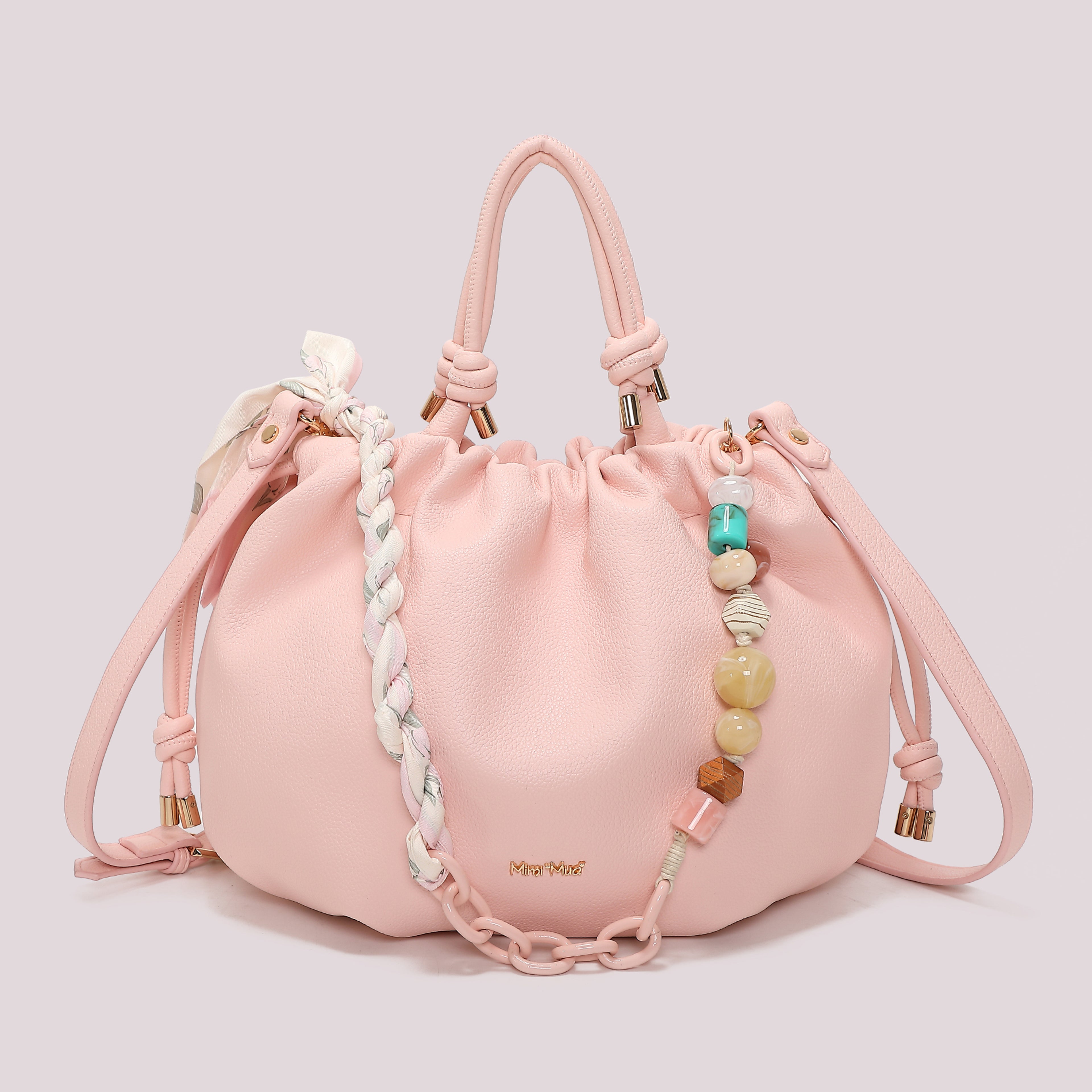 BORSA A MANO CON FOULARD