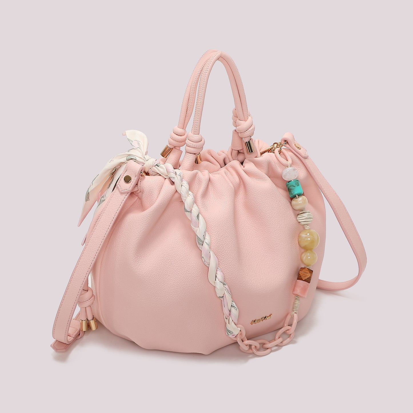 BORSA A MANO CON FOULARD