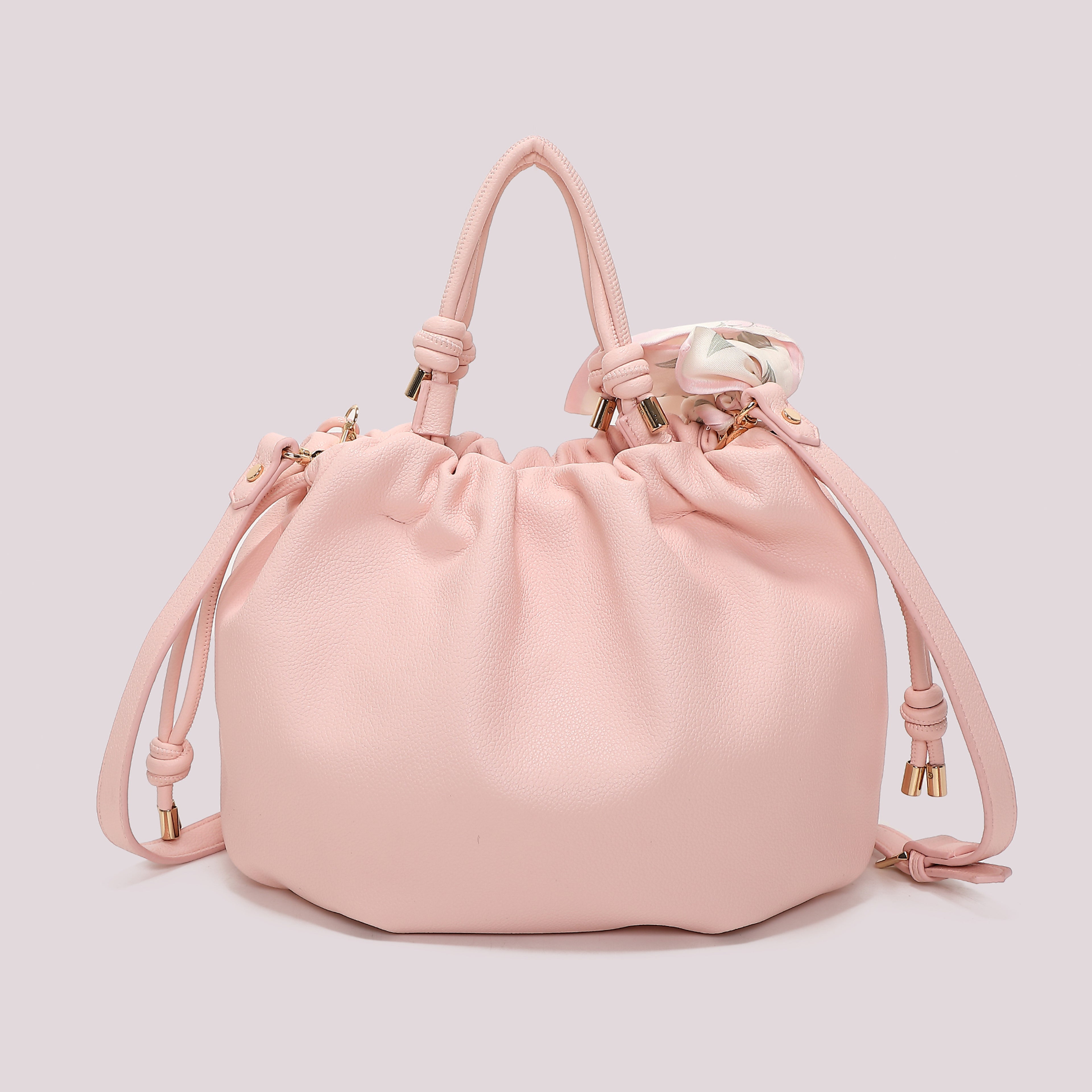 BORSA A MANO CON FOULARD