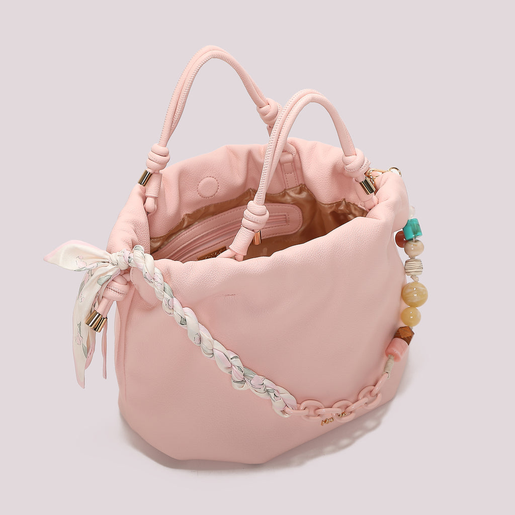 BORSA A MANO CON FOULARD