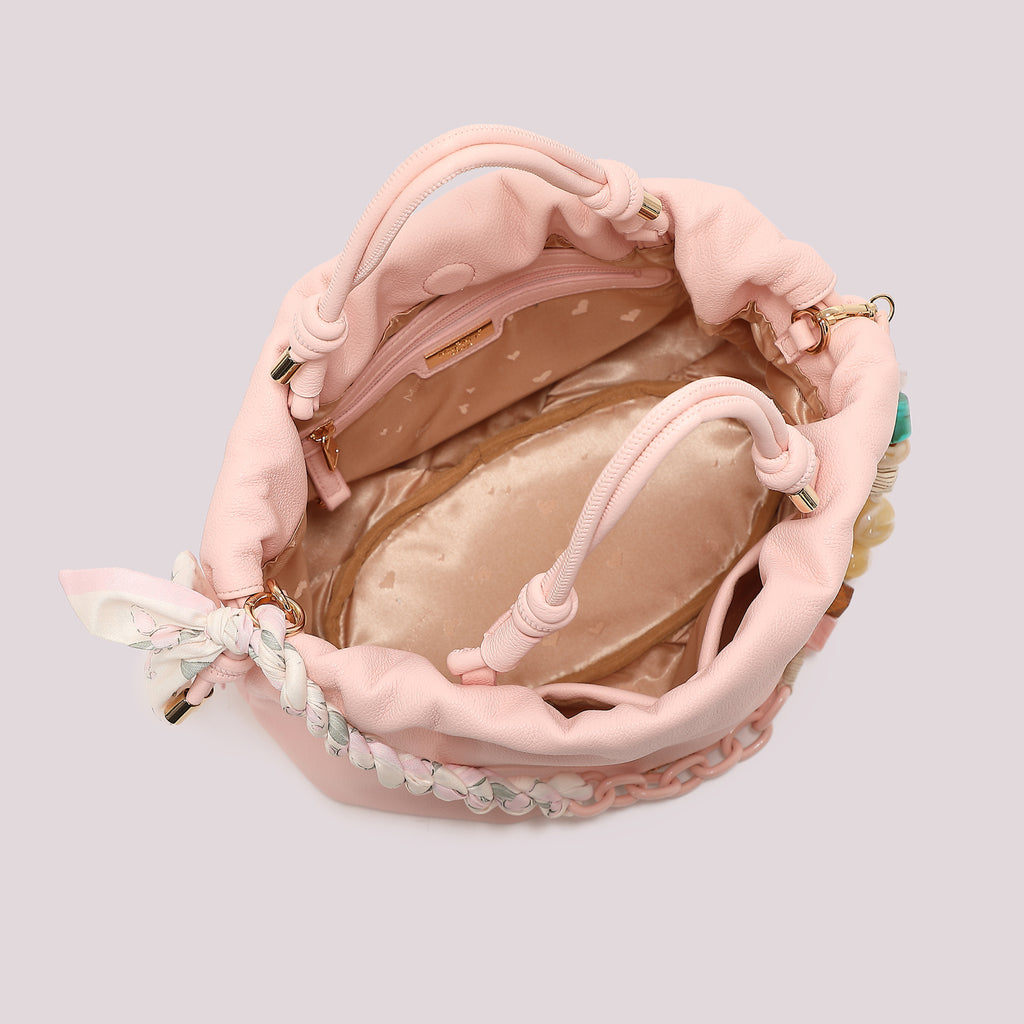 BORSA A MANO CON FOULARD