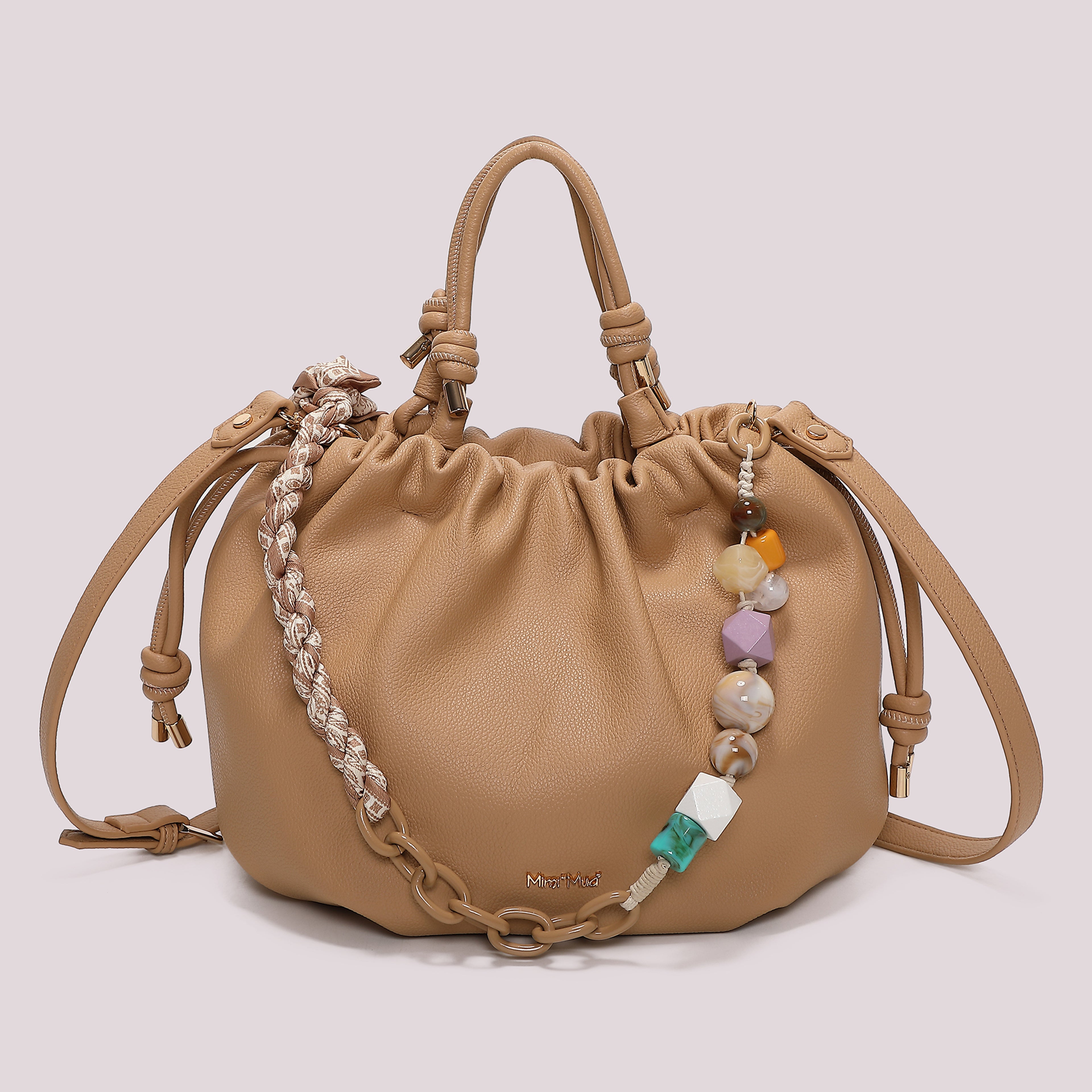 BORSA A MANO CON FOULARD